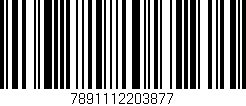 Código de barras (EAN, GTIN, SKU, ISBN): '7891112203877'