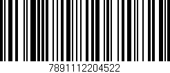 Código de barras (EAN, GTIN, SKU, ISBN): '7891112204522'