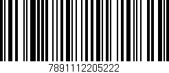 Código de barras (EAN, GTIN, SKU, ISBN): '7891112205222'