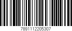 Código de barras (EAN, GTIN, SKU, ISBN): '7891112205307'