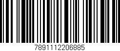 Código de barras (EAN, GTIN, SKU, ISBN): '7891112206885'