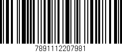 Código de barras (EAN, GTIN, SKU, ISBN): '7891112207981'
