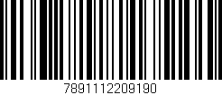 Código de barras (EAN, GTIN, SKU, ISBN): '7891112209190'