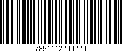 Código de barras (EAN, GTIN, SKU, ISBN): '7891112209220'