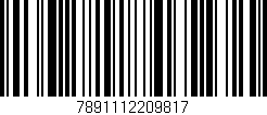 Código de barras (EAN, GTIN, SKU, ISBN): '7891112209817'