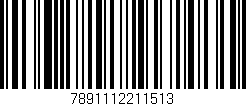 Código de barras (EAN, GTIN, SKU, ISBN): '7891112211513'