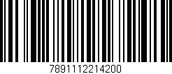 Código de barras (EAN, GTIN, SKU, ISBN): '7891112214200'