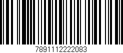 Código de barras (EAN, GTIN, SKU, ISBN): '7891112222083'