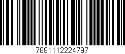 Código de barras (EAN, GTIN, SKU, ISBN): '7891112224797'