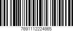 Código de barras (EAN, GTIN, SKU, ISBN): '7891112224865'