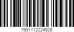 Código de barras (EAN, GTIN, SKU, ISBN): '7891112224926'