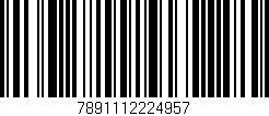 Código de barras (EAN, GTIN, SKU, ISBN): '7891112224957'