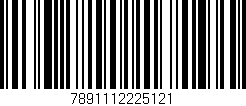 Código de barras (EAN, GTIN, SKU, ISBN): '7891112225121'