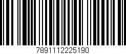 Código de barras (EAN, GTIN, SKU, ISBN): '7891112225190'