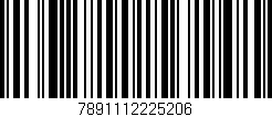 Código de barras (EAN, GTIN, SKU, ISBN): '7891112225206'
