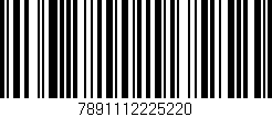 Código de barras (EAN, GTIN, SKU, ISBN): '7891112225220'