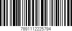 Código de barras (EAN, GTIN, SKU, ISBN): '7891112225794'