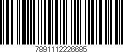 Código de barras (EAN, GTIN, SKU, ISBN): '7891112226685'