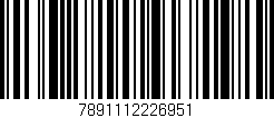 Código de barras (EAN, GTIN, SKU, ISBN): '7891112226951'
