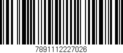 Código de barras (EAN, GTIN, SKU, ISBN): '7891112227026'