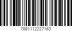 Código de barras (EAN, GTIN, SKU, ISBN): '7891112227163'