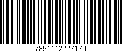 Código de barras (EAN, GTIN, SKU, ISBN): '7891112227170'