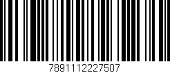 Código de barras (EAN, GTIN, SKU, ISBN): '7891112227507'