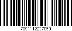 Código de barras (EAN, GTIN, SKU, ISBN): '7891112227859'