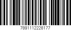 Código de barras (EAN, GTIN, SKU, ISBN): '7891112228177'