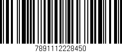 Código de barras (EAN, GTIN, SKU, ISBN): '7891112228450'