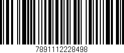 Código de barras (EAN, GTIN, SKU, ISBN): '7891112228498'