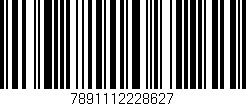 Código de barras (EAN, GTIN, SKU, ISBN): '7891112228627'