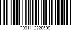 Código de barras (EAN, GTIN, SKU, ISBN): '7891112228689'