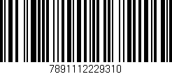 Código de barras (EAN, GTIN, SKU, ISBN): '7891112229310'