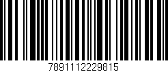 Código de barras (EAN, GTIN, SKU, ISBN): '7891112229815'