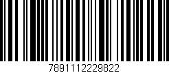 Código de barras (EAN, GTIN, SKU, ISBN): '7891112229822'