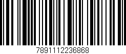 Código de barras (EAN, GTIN, SKU, ISBN): '7891112236868'