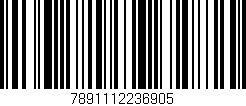 Código de barras (EAN, GTIN, SKU, ISBN): '7891112236905'