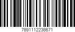 Código de barras (EAN, GTIN, SKU, ISBN): '7891112238671'