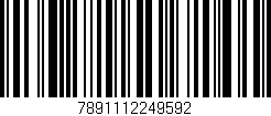 Código de barras (EAN, GTIN, SKU, ISBN): '7891112249592'