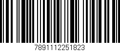 Código de barras (EAN, GTIN, SKU, ISBN): '7891112251823'