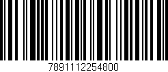 Código de barras (EAN, GTIN, SKU, ISBN): '7891112254800'
