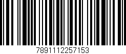 Código de barras (EAN, GTIN, SKU, ISBN): '7891112257153'