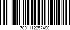 Código de barras (EAN, GTIN, SKU, ISBN): '7891112257498'