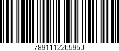 Código de barras (EAN, GTIN, SKU, ISBN): '7891112265950'
