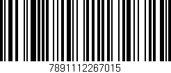 Código de barras (EAN, GTIN, SKU, ISBN): '7891112267015'