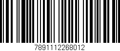 Código de barras (EAN, GTIN, SKU, ISBN): '7891112268012'
