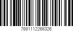 Código de barras (EAN, GTIN, SKU, ISBN): '7891112268326'
