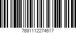 Código de barras (EAN, GTIN, SKU, ISBN): '7891112274617'