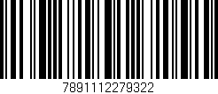 Código de barras (EAN, GTIN, SKU, ISBN): '7891112279322'